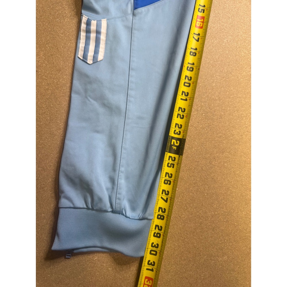 Adidas Originals Light Blue Colorblock Track Pants Mens M Joggers Y2k Trefoil - Picture 6 of 9
